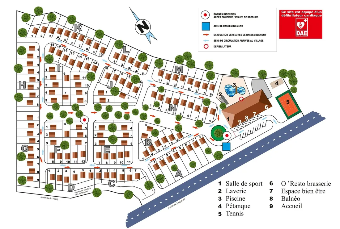 Plan du village